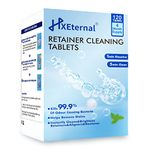 HXEternal Retainer Cleaner Tablets-120 Tablets 4 Months Supply - Retainer Cleaning Tablets,Aligner Cleaner,Gum Shield Cleaning Tablets,Denture Cleaner-for Invisalign Cleaner,Sterilising Tablets