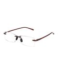 TERAISE Rimless Reading Glasses Comfortable Lightweight Frameless Reader Men Women Blue Light Blocking Computer Eyeglasses(2.5X)