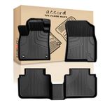 AOMSAZTO 2023 2024 Accord Floor Mats, Heavy Duty TPE All Weather Floor Mats Fit for 2023 2024 Honda Accord(Include Hybrid),Front & Rear Row Full Rubber Floor Liners Anti Skid Car Mats.