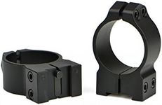Warne 40mm Mounts 14TM, Permanent Attachable Ring Mounts, 30mm, Medium Height, Tikka T3, Whitetail Hunter, & 595, Matte Black, One Size