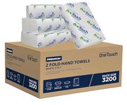 Z fold Paper Towels White Interfold Embossed Paper Hand Towel 2ply C Fold Multi Fold Tissue (Paper, 3200)