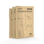 D'Addario Humidipak Humidity Control System for Acoustic Guitar, Absorb De-Humidification Replacement Packets, Pack of 3