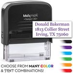 Return Address Stamp - Large Size 3-Line Self Inking Stamp - 7/8" x 2-3/8" - Includes Extra Replacement pad $7.95 Value