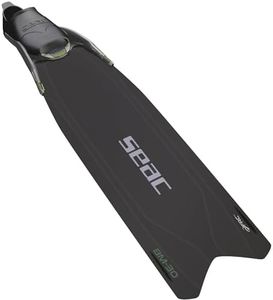 SEAC BM30 Aletas largas de apnea con Pala de Nueva generación, Unisex-Adult, Negro/Verde
