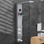 InArt Multifunction 8 in 1 Shower Panels For Bathroom SS304 Grade Thermostatic Shower System With LED Rainfall Shower, Hot & Cold Water Adjustable, Massage Spray, Hand Shower & Water Spout