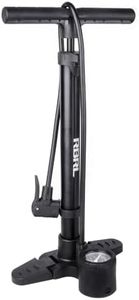 RBRL Bike Pump, Premium Air Pump for Bike Tires, Bicycle Manual Air Pump with Dual Presta and Schrader Valves, Suitable for Road Bikes, Cars, Mountain Bikes, Sports Balls