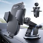 andobil Car Phone Holder, [ More Stable & Never Wobble] 3 in 1 Mobile Phone Holder for Car Windscreen Car Phone Mount Air Vent Dashboard Car Cradle for iPhone 15/14/13/12/11 Samsung and All Cars