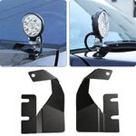 LLKUANG Metal LED Light Pod Metal Hood Mount Bracket Kit,Ditch Hood Light Brackets Fit for Toyota Tundra 2014-2021