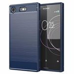 ELICA Shockproof Perfect Fitting Rubber Zebra Hybrid Edge to Edge Side Protector for Sony Xperia XZ1 5.2" - Blue