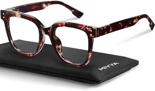 miyya Oversized Blue Light Glasses For Woman, Fashion Computer Screen Glasses, Non Prescription Eyeglasses For Women