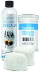 Breville Compatible Espresso Cleaning Kit - 40 CleanEspresso Cleaning Tablets + 2 Espresso Machine Water Filters + 2-Use Descaler - Espresso Machine Maintenance Kit for Breville