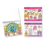 Melissa & Doug Pack of 3 Jumbo Colouring Book - Princess & Fairy, Animals and Pink | Activity Pad | 3 years+ | Gift for Boy or Girl