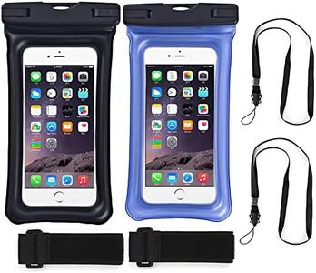 Waterproof Phone Pouch, RUMANLE 2 Pack IPX8 Universal Waterproof Case Underwater Dry Bag Compatible with iPhone 14 13 12 SE2 11 Pro XS Max XR X 8 7 6s Plus Galaxy S10 S9 Note 10 Google Pixel Up to 7"