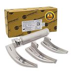 IS IndoSurgicals LED Macintosh Type Adult Stainless Steel Laryngoscope Set (Blade Size: 1, 2 and 3)