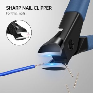 Start Makers Wide Jaw Nail Clippers – Blue Stainless Steel