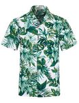 APTRO Men's Hawaiian Shirt Short Sleeve Beach Party Aloha Shirt HW039 M