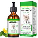 Cat Antibiotics for Infections 60ml Antibiotics for Cats Cat Antibiotics Vitamins for Cats Cat Supplements Antibiotic Ointemnt Cat Vitamin Paste Support Immune System & Cat Allergy Relief (60ml)