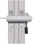 Patio Door Lock 'NO Frills' Cheap High Security Deadlock Sliding Fix Bar Tough and Easy White