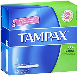 Tampax Super Medium Flow Tampons with Applicator 20 Pack