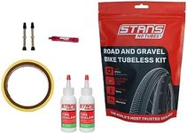 Stan's NoTubes Unisex - Adult Road & Gravel Tubeless Kit, Black, One Size