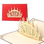 Diese Klappkarten Christmas 3D pop-up folded card various designs laser cut handmade Christmas card greeting card Christmas Eve, Advent, Santa Claus W27 / Schwibbogen
