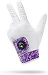 Pins & Aces - Vivid Camo Golf Glove Design - Premium AAA Cabretta Leather, Long-Lasting Durable Tour Glove for Men or Women - Premium Leather Golf Glove Left & Right Hand (Small, Right)