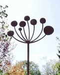 GAP GARDEN PRODUCTS Solid Metal 5ft (152cm) Cow Parsley Plant stake/Support (pack of 3) Bare meta That Will Age Over Time To Give A Rustic Patina Finish…