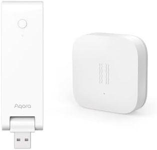 Aqara Zigbee Vibration Sensor & Zigbee Hub Kits, Wireless Mini Glass Break Detector for Alarm System and Smart Home Automation, Compatible with Apple HomeKit, Works with IFTTT