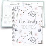 Recipe Book To Write In Your Own Recipes - Family Recipe Journal to Create Your Own Cookbook - 100 Page Empty Spiral Recipe Notebook - Hardcover, Thick Paper DIY Cooking Book & Recipe Keeper