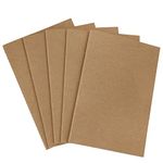 MaoXinTek Kraft Notebooks A5 Size, 5 Pack Lined Journal Notepads for Travelers Students Office (30 Sheets/60 Pages)