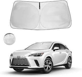 HOHUIGO Windshield Sun Shade Fit 2025 2024 2023 2022 Lexus NX NX250 NX350 NX350h NX450h+ Foldable Front Window Sunshade Accessories Sun Visor UV Protector Heat Shield Window Cover