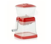 Tekzie Plastic Kitchen Stainless Steel Chilli/Vegetable/Onion/Garlic, Cutter with Lid. Vegetable & Fruit Chopper Pack of 1 (Random Color Will Be Sent)