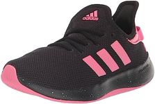 adidas Women's Cloudfoam Pure, Black/Pink Fusion/Lucid Pink, 7