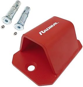 RADIKAL RK544R Ancrage au Sol pour Chaine Antivol jusqu'à ø50, Plus Sécurisé avec 2 Boulons d'Expansion Protégés, Plus Visible, Fixation Anti vol Ancre Mur Parking Garage Moto Remorque Scooter Velo