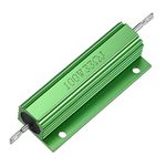 sourcingmap Aluminum Case Resistor 100W 33 Ohm Wirewound Green for LED Replacement Converter 100W 33RJ