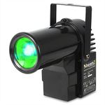 BeamZ PS10W RGBW LED Pinspot Light Bundle, DMX Pinspot Disco Lighting with 10W LED, Narrow Beam Spotlight Effect, Ideal for Mirror Ball & DJ Events