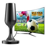 Antenna for TV Without Cable, Newest Digital TV Antenna for Smart TV Indoor, Long Range Reception for Free Local Channels Canada with Strong Magnetic Base, Support 4K 1080p Fire TV and All Older TV