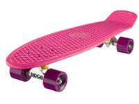 Ridge Skateboards Children Kids Big Brother Large Retro Cruiser-Pink/Purple Wheels, 27 Inch