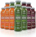 ALLWELLO Mix of Organic Cold Pressed Juice Drinks with Real Fruits and Vegetables Gluten Free Non-GMO Healthy Juices No Preservatives No Sugar Added (Mix, 12 Pack)