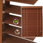 EVOZEN Slats Wood Blinds 2 Inch Cordless, Custom Wood Blinds for Indoor Windows, Wooden Mini Venetian Horizontal Blinds & Shades for Indoor Windows, Office, Living Room, Bedroom