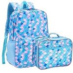 Fenrici Backpack and Lunch Box for Kids, School Bag with Laptop Compartment, Insulated Lunch Bag, Matching Set