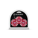 Team Golf NHL Montreal Canadiens 3 Pack Golf Chip Ball Markers, Poker Chip Size with Pop Out Smaller Double-Sided Enamel Markers