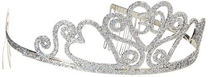 Forum Novelties - Glitter Birthday Tiara #30 Womens One Size Silver