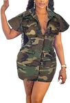 DINGANG Camouflage Womens Two Piece