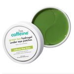 mCaffeine Green Tea Hydrogel Under Eye Patches for Fine Lines Reduction | Cooling Under Eye Patch Mask with 1% Caffeine for Instant Hydration & De-Puffing | 15 Pairs