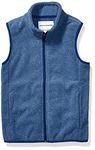 Amazon Essentials Toddler Boys' Polar Fleece Vest, Blue Heather, 4T