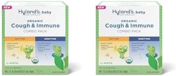 Hyland's Naturals - Baby - Organic Cough & Immune Day & Night Combo Pack - Eases Coughs, Supports Immunity, Promotes Sleep, Two 2 Fl Oz. Bottles (4 fl oz) (Pack of 2)