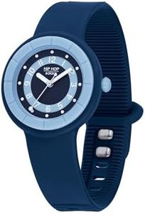 HIP HOP, Collezione Hero.Dot Solar, Orologio Donna con Movimento Solare, Autonomia fino a 4 Mesi, Cinturino in Silicone Naturale, Lunghezza Regolabile, Pratica Chiusura .DOT, Cassa 33 mm