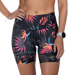 Zoot Women’s LTD 6-Inch Triathlon Shorts, Endurance Cycle Padded Shorts for Swim, Bike, Run with Quick Drying UPF 50+ Fabric