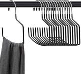 Mezchi 15 Pack Scarf Hangers, 8 Inch Large Purse Hanger for Closet, Non-Slip Scarf Storage Organizer, Sturdy Metal Closet Rod Hooks for Hanging Bags, Purses, Belts, Scarves